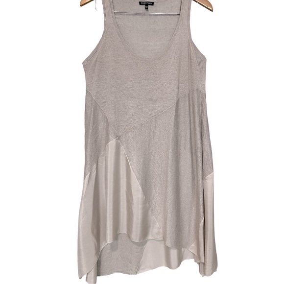 Eileen Fisher linen silk high and low dress. - Picture 3 of 8